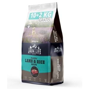 Jada Life Kuzulu ve Pirinçli Yavru Köpek Maması 10+2KG