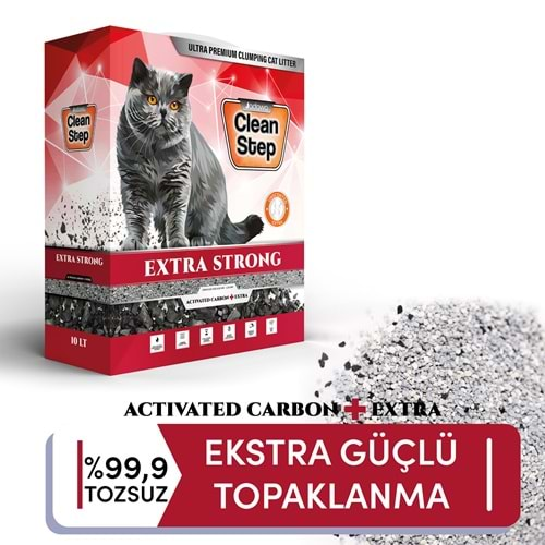 JADAWA Clean Step Extra Strong Ekstra Aktif Karbonlu Süper Güçlü Topaklanan Kokusuz (Parfümsüz) İnce