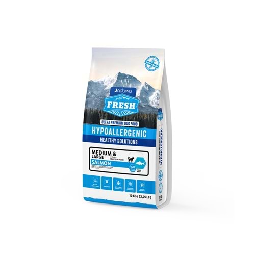 Fresh Ultra Premium Hipoalerjenik Somonlu Orta ve Büyük Irk Köpek Maması 10 KG