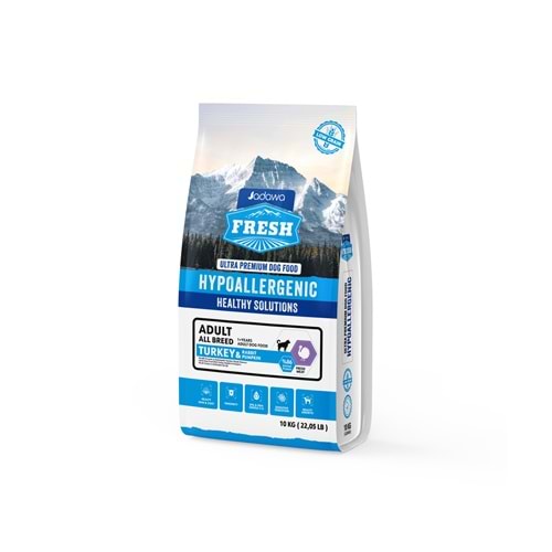 Fresh Ultra Premium Hipoalerjenik Tavşanlı, Balkabaklı ve Hindili Köpek Maması 10 KG