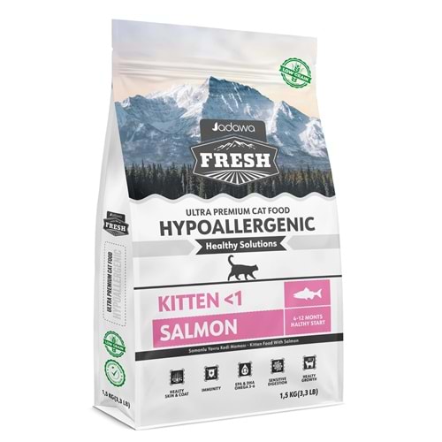 Fresh Ultra Premium Hipoalerjenik Somonlu Yavru Kedi Maması 1,5 KG