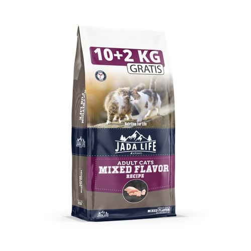 JADAWA Jada Life Karışık Lezzetli Kedi Maması 10+2 Kg