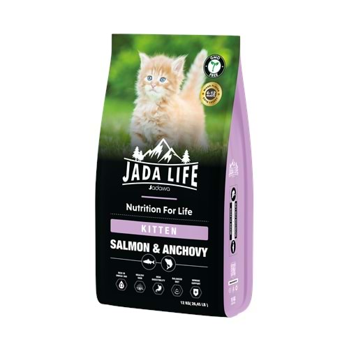 Jada Life Somon ve Hamsili Yavru Kedi Maması 12 KG